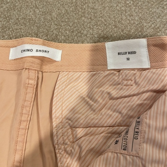 Billy Reid Men 32 Peach Chino Shorts 8” Inseam - Picture 4 of 7